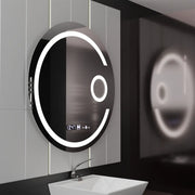 Oglinda LED Rotunda, 22W, 70cm, Visio MotionGlow Marcello, Sistem Dezaburire, Ceas & Termometru, Lupa Cosmetica, Dimabila Oglinzi Marcello Default Title Alessandro Design