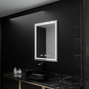 Oglinda LED Rectangulara, 60x80cm, Verite Imperial Silver Motion Glow Marcello, Sistem Dezaburire, Ceas & Termometru, Dimabila Oglinzi Marcello Default Title Alessandro Design