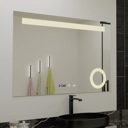 Oglinda LED Rectangulara, 120x80cm, ABSOLU MotionGlow Marcello, Sistem Dezaburire, Ceas & Termometru, Lupa Cosmetica, Dimabila Oglinzi Marcello Default Title Alessandro Design