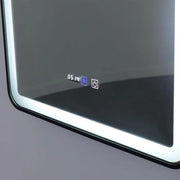 Oglinda LED Rectangulara 70x90cm EDGE Touch Sistem Dezaburire, Rama Neagra Oglinzi Korman E Default Title Alessandro Design
