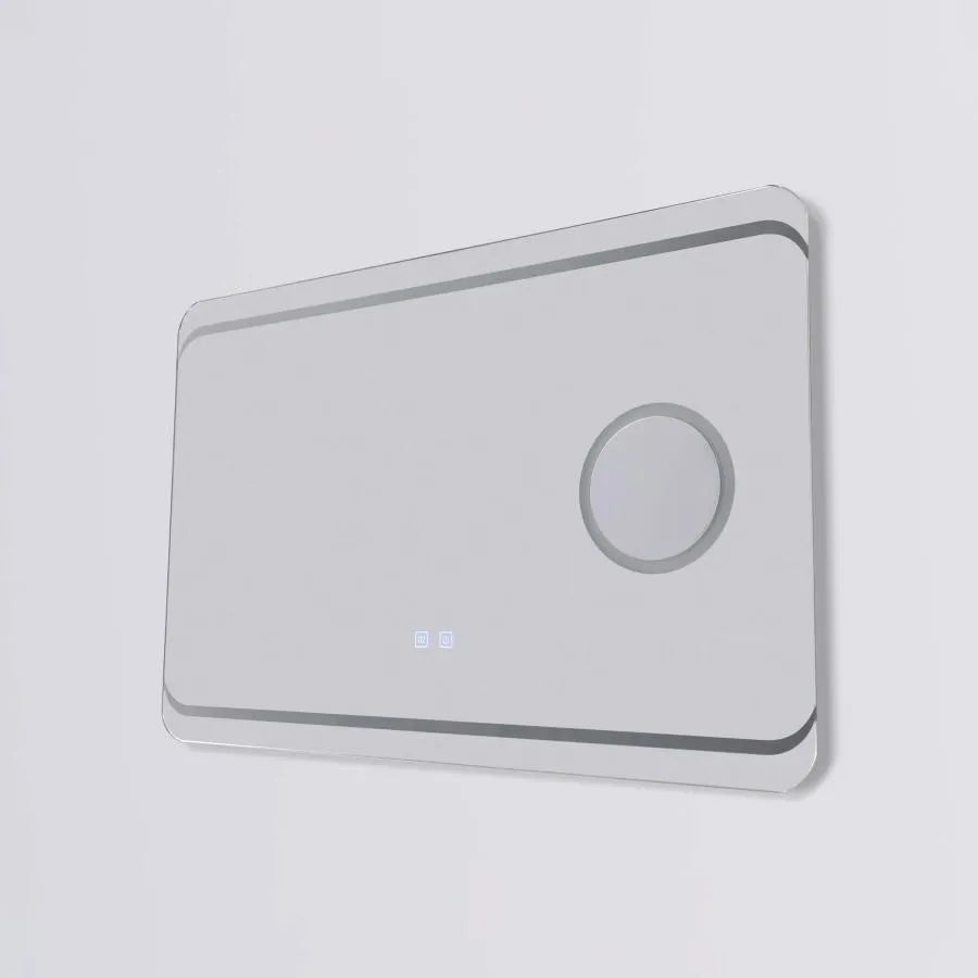 Oglinda LED Rectangulara, 80x60cm, Stella Touch, Sistem Dezaburire Oglinzi Korman E Default Title Alessandro Design