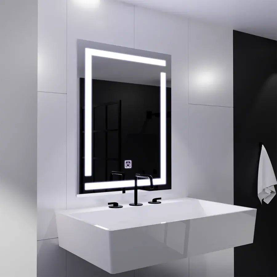 Oglinda LED Giga, 60x80cm, 14W, Touch, Lumina 6000K Oglinzi Korman E Default Title Alessandro Design