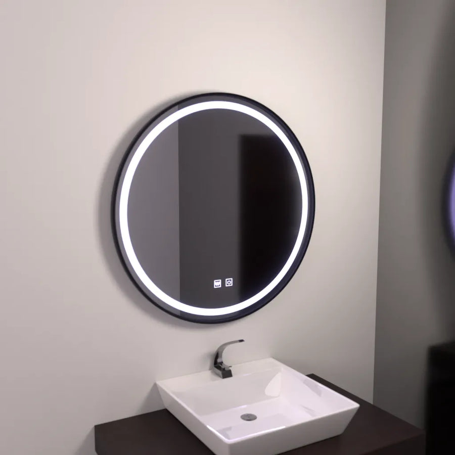 Oglinda LED Rotunda 60cm, Lucea Touch, Sistem Dezaburire, Dimabila Oglinda Baie cu LED si Dezaburire Default Title Alessandro Design