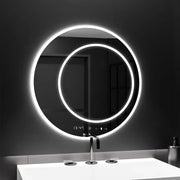 Oglinda LED Rotunda, 60cm, July Touch Marcello, Sistem Dezaburire, Ceas & Termometru, Dimabila Oglinzi Marcello Default Title Alessandro Design