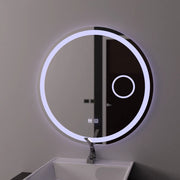 Oglinda LED Rotunda 70cm, Touch Luxor, Sistem Dezaburire, Dimabila Oglinda Baie cu LED si Dezaburire Default Title Alessandro Design