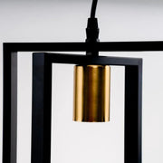 Pendul Archer 4x E27 Negru Lustre Industrial Default Title Alessandro Design