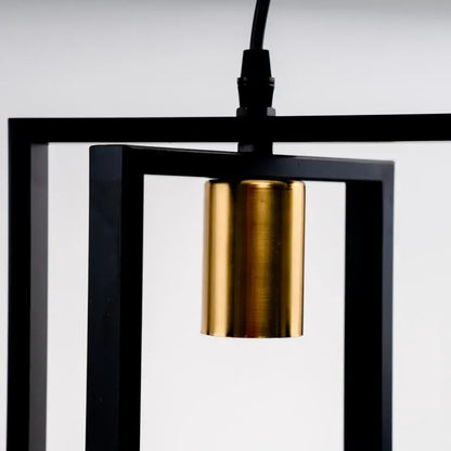 Pendul Archer 4x E27 Negru Lustre Industrial Default Title Alessandro Design