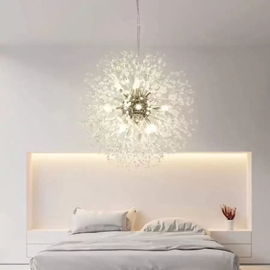 Pendul Cristal Ricky 12x G9 Argintiu Candelabre Moderne Default Title Alessandro Design