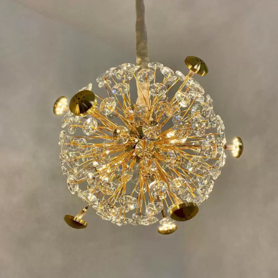 Pendul LED Cristal Arthur 99W Auriu Candelabre Moderne Default Title Alessandro Design