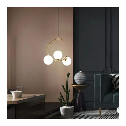 Lustra LOFT Atrium, 3x E27, Alb Auriu, Metal, Inaltime Reglabila Lustre Moderne Default Title Alessandro Design