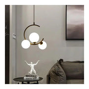Lustra LOFT Atrium, 3x E27, Alb Auriu, Metal, Inaltime Reglabila Lustre Moderne Default Title Alessandro Design