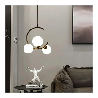 Lustra LOFT Atrium, 3x E27, Alb Auriu, Metal, Inaltime Reglabila Lustre Moderne Default Title Alessandro Design