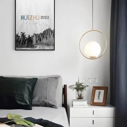 Lustra LOFT Haven, 1x E27, Alb Auriu, Metal, Inaltime Reglabila Lustre Moderne Default Title Alessandro Design