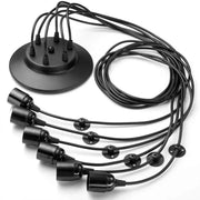 Pendul Paianjen 6XE27, Negru, Metal Lustre Clasice Default Title Alessandro Design