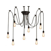 Lustra Kappa 8xE27, Negru, Metal, 730/8 Lustre cu bec moderne Default Title Alessandro Design
