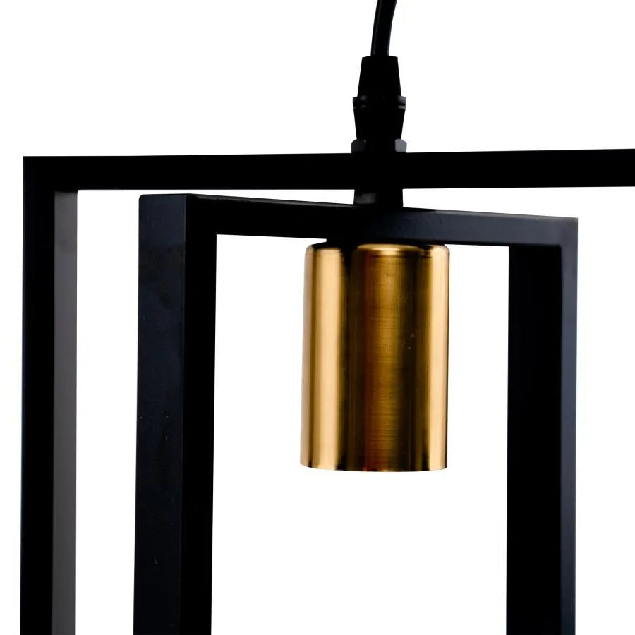 Pendul Patrisi 2x E27 Negru Lustre Industrial Default Title Alessandro Design