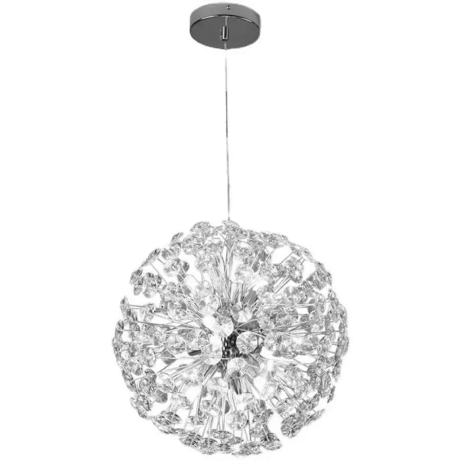 Candelabru Cristal MINUET 8x G9, Diametru 40cm, Crom Lucios, Inaltime Reglabila Candelabre Moderne Default Title Alessandro Design