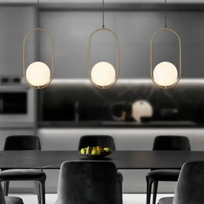Lustra LOFT Gallery Modern, 1x E27, Alb Auriu, Metal, Inaltime Reglabila Lustre Moderne Default Title Alessandro Design