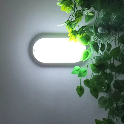 Plafoniera LED FANTAS Ovala 8W 17cm Alb Exterior IP65 Plafoniere LED Default Title Alessandro Design