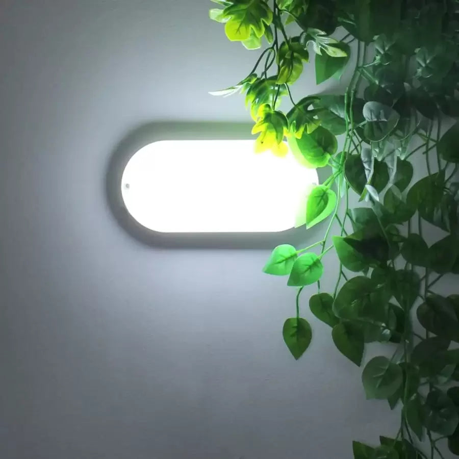 Plafoniera LED FANTAS Ovala 15W 20cm Alb Exterior IP65 Default Title Alessandro Design