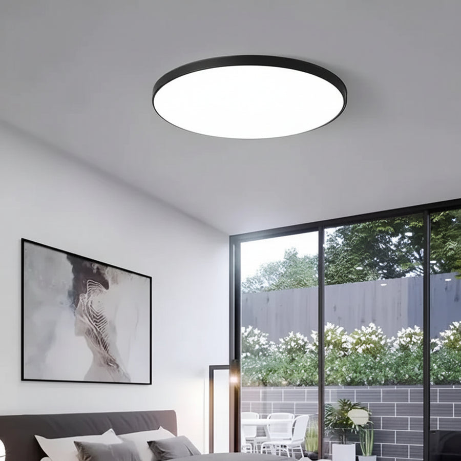 Plafoniera LED SOLIS 27cm 20W Lumina Rece, Negru Plafoniere LED Default Title Alessandro Design