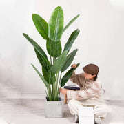 Planta Artificiala Pasarea Paradisului (Strelitzia Nicolai), 16 Frunze, fara Ghiveci, 180cm Verde Plante Artificiale Interioare Default Title Alessandro Design
