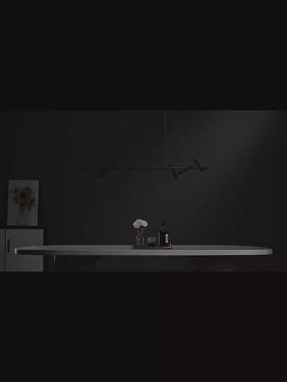 Harman LED luster, 23W, 6 zdrojov, neutrálne svetlo, čierny