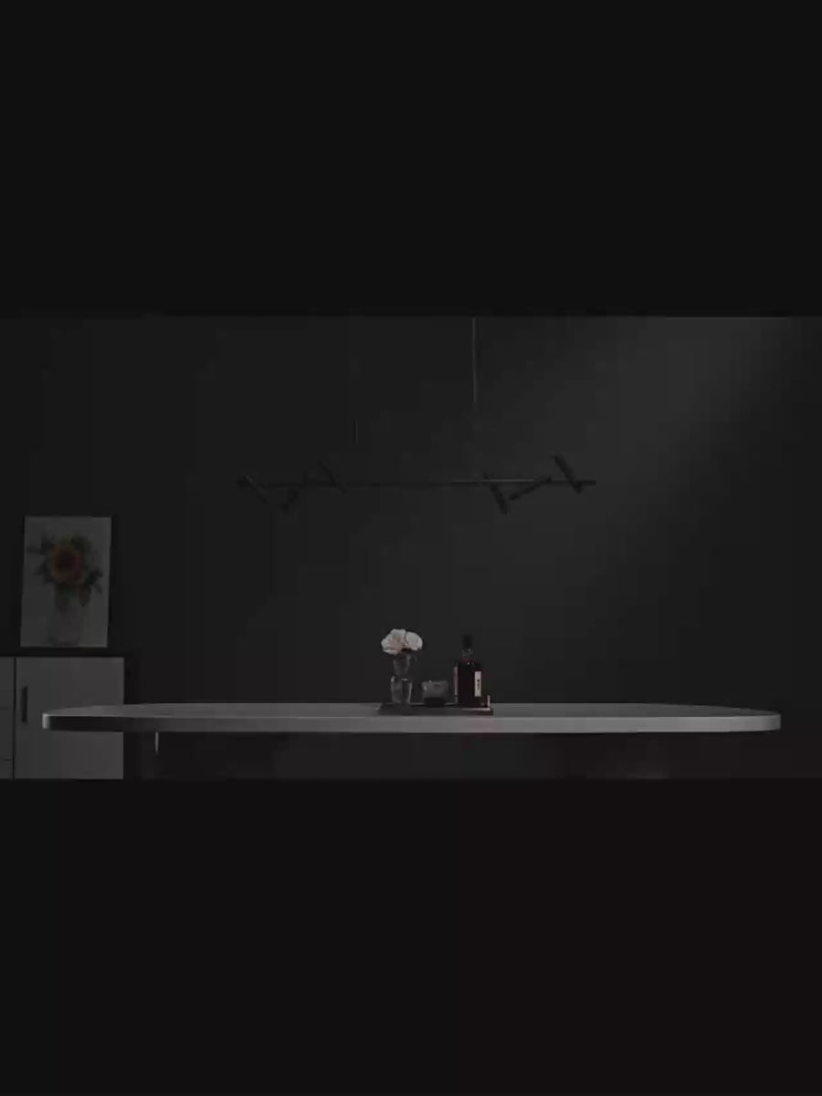 Harman LED luster, 23W, 6 zdrojov, neutrálne svetlo, čierny