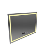 Obdĺžnikové LED zrkadlo 120x80 cm Vérité MotionGlow Marcello, Demister System, Hodiny & Teplomer, Stmievateľné