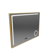 LED zrkadlový senzor MotionGlow Rosalia 80x60 cm Teplé/Studené/Neutrálne svetlo Stmievateľné Demister System Teplomer Hodiny Marcello Funghi Collection