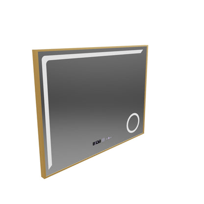 LED zrkadlový senzor MotionGlow Rosalia 80x60 cm Teplé/Studené/Neutrálne svetlo Stmievateľné Demister System Teplomer Hodiny Marcello Funghi Collection