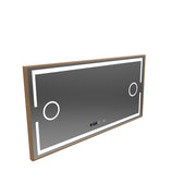 LED Motionglow Sensor Mirror Isabell s odmrazovacou funkciou rozmrazovania 120x80 cm teplé/studené/neutrálne stmievacie svetlo, ružový zlatý rámec, zbierka Marcello Fungi