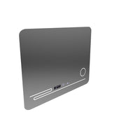 Obdĺžnikové LED zrkadlo, 80x60cm, Harmonie MotionGlow Marcello, Demister System, Teplomer a hodiny, Kozmetická lupa, Stmievateľné
