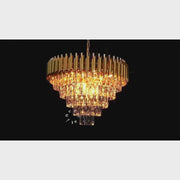 Krištáľový luster VERSAILLES Magno 8x E14, priemer 60cm, zlatý, nastaviteľná výška