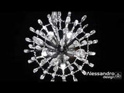 Krištáľový luster EDINBURGH Eleganza, 5xE27, priemer 47cm, lesklý chróm