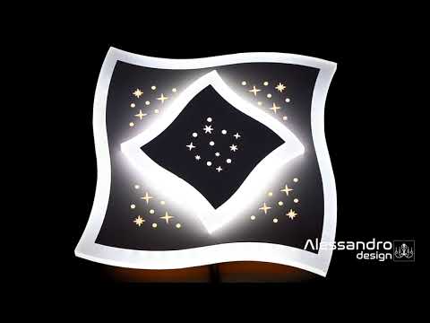 LED luster MANDI 20W, Priemer 20W, Studené svetlo, 6000K, Biely