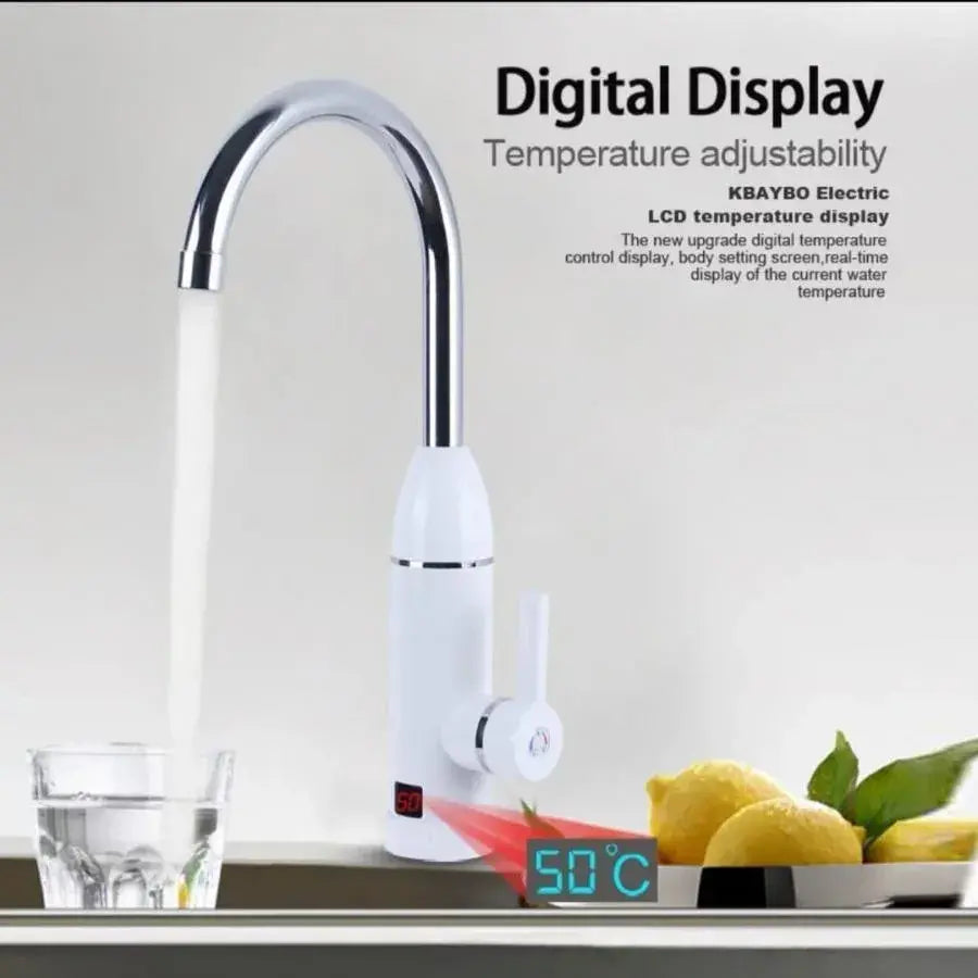Okamžitá elektrická batéria na teplú vodu, LCD displej, biela, LZ-501X Kuchynské batérie Predvolený názov Alessandro Design