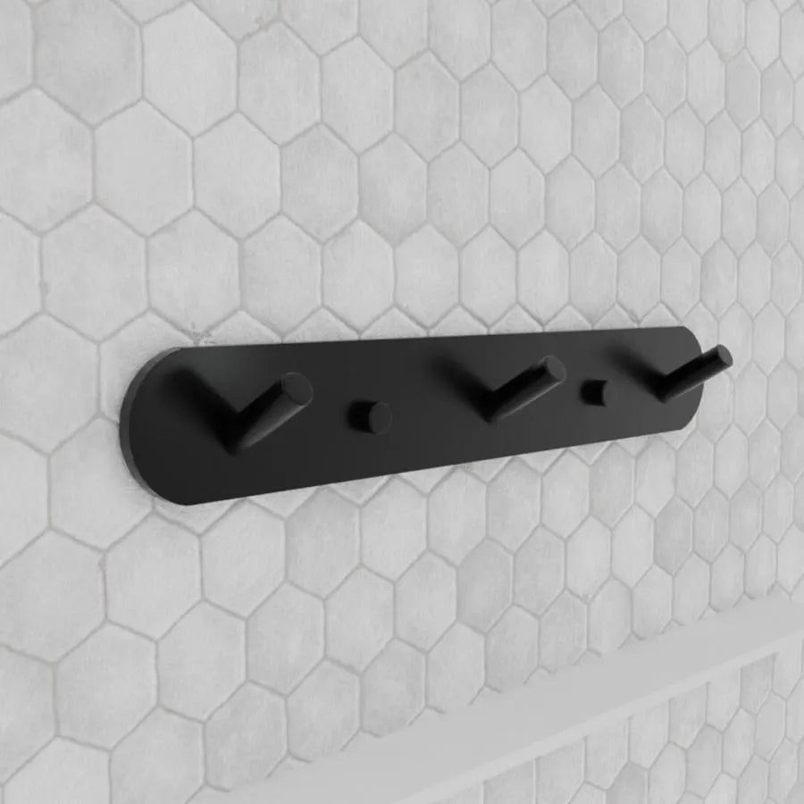 Suport Prosop si Accesorii Baie 20cm Aluminiu Negru Default Title Alessandro Design