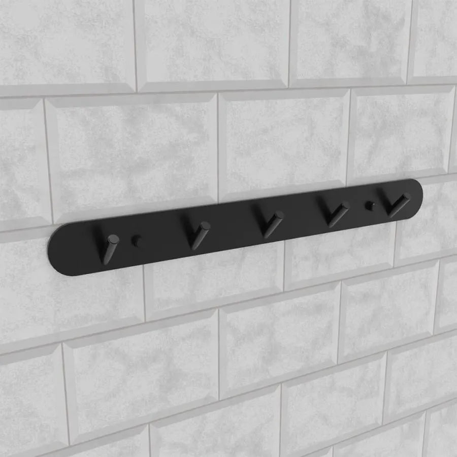 Suport Prosop si Accesorii Baie 37cm Aluminiu Negru Default Title Alessandro Design