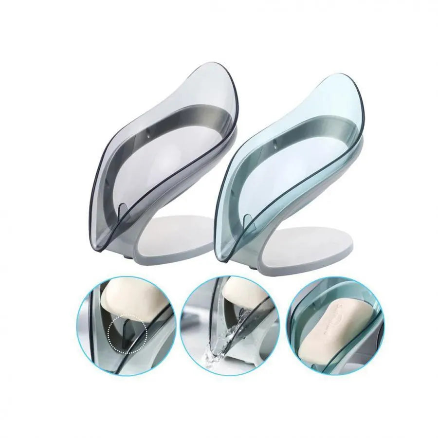 Suport Sapun cu Scurgere, Plastic, 14*13*8 cm, Roz Accesorii Baie Default Title Alessandro Design