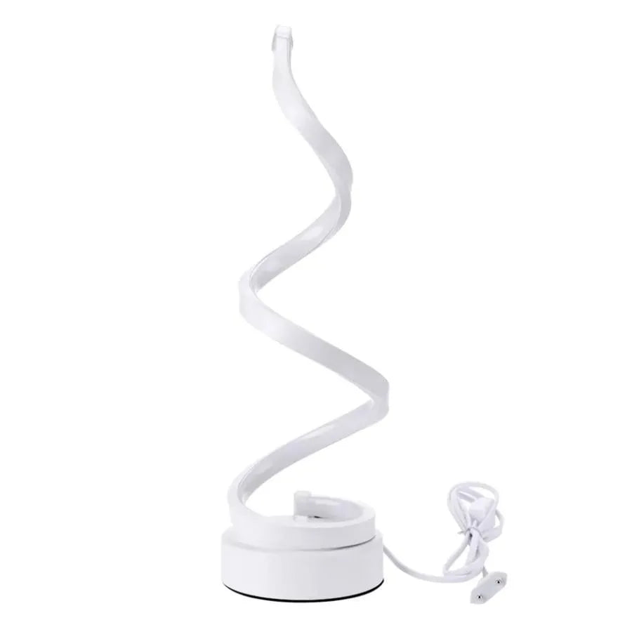 Veioza LED Genom, 24W, Lumina Rece/Calda/Neutra, Plastic si Metal, Alb Veioze & Lampadare Default Title Alessandro Design