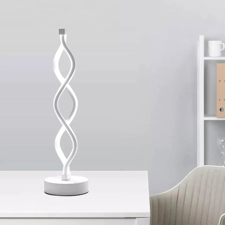 Veioza LED Genom, 36W, Lumina Rece/Calda/Neutra, Plastic si Metal, Alb Veioze & Lampadare Default Title Alessandro Design