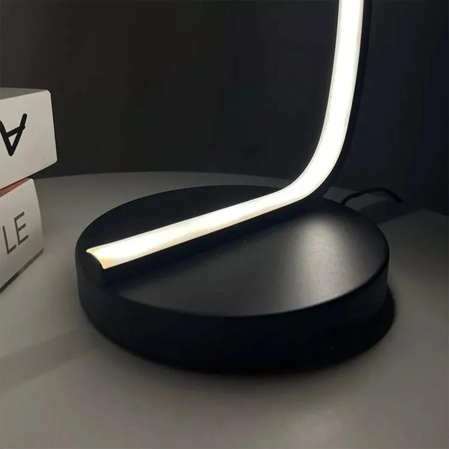Veioza LED Nemesis, 14W, Lumina Rece/Calda/Neutra, Metal si Acril, Negru Veioze & Lampadare Default Title Alessandro Design
