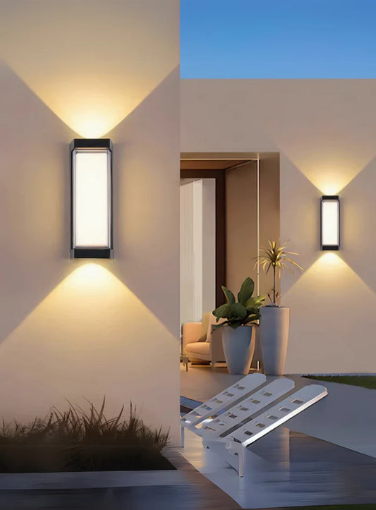 Aplica LED AX217 de Exterior si Interior, 2 Surse x 10W, Metalic, Negru, 3000K Aplice de Exterior Default Title Alessandro Design