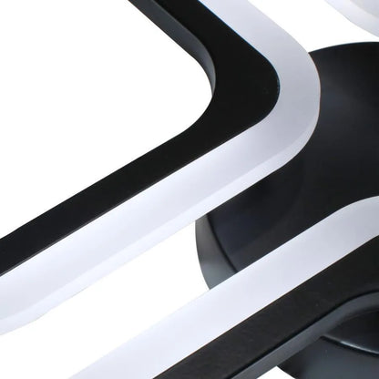 Lustra LED PULSARIS 40W, 3 Patrate, lumina Rece/Calda/Neutra, Negru Lustre LED Default Title Alessandro Design