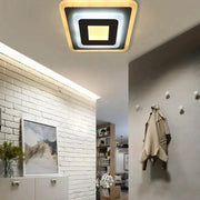 LED luster MORNIKA 14W, priemer 25cm, štvorcový, neutrálne svetlo, biely LED luster Predvolený názov Alessandro Design